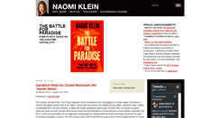 Desktop Screenshot of naomiklein.org